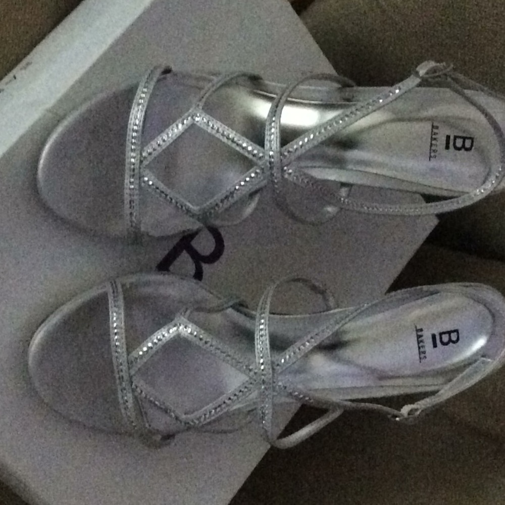 Silver High Heels